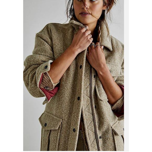 Free People NWT  Hudson Utility Coat NEW Jacket Size XS - Picture 5 of 11